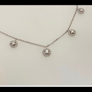 14kt w/g diamond necklace .🎁 16”